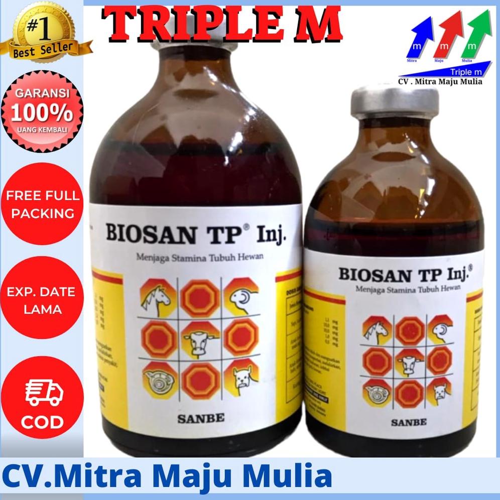 Jual Biosan TP Injeksi Vol. 50ml & 100ml TRIPLE M - Meningkatkan ...