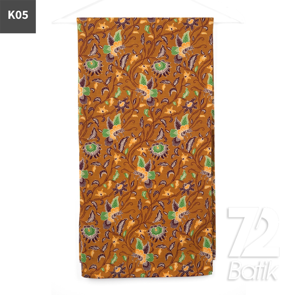 KAIN BATIK KATUN Premium Motif Kembang Kupu Warna Peach 723004 Cap 72IL Jarik Jarit Samping Kebat Panjang Batik Katun Modern Premium Bahan Seragam Batik Pernikahan Kantor Keluarga Murah Kamen Jadi Batik Bali Lembaran