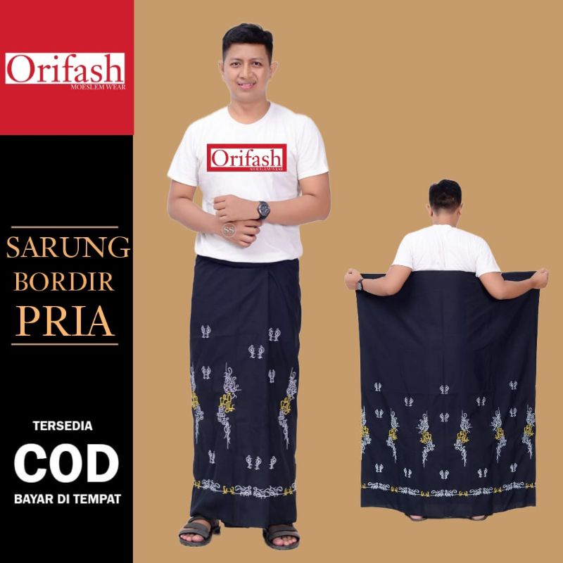 KOKO PRIA DEWASA LENGAN PENDEK MODEL BORDIR KOMBINASI BATIK KATUN HALUS SUPER PREMIUM