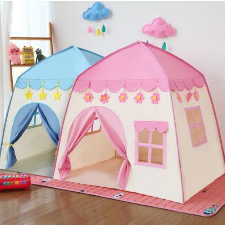 COD - SM- TENDA ANAK MODEL RUMAH FLOWER CASTLE GRATIS TAS TENDA