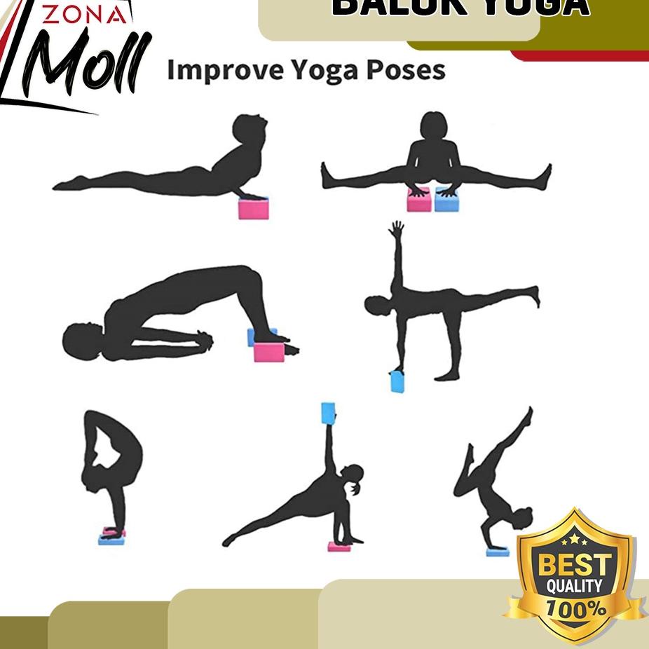 Kejutan Terbesar BALOK YOGA YOGA BLOCK BRICK YOGA ALAT PERLENGKAPAN SENAM LANTAI