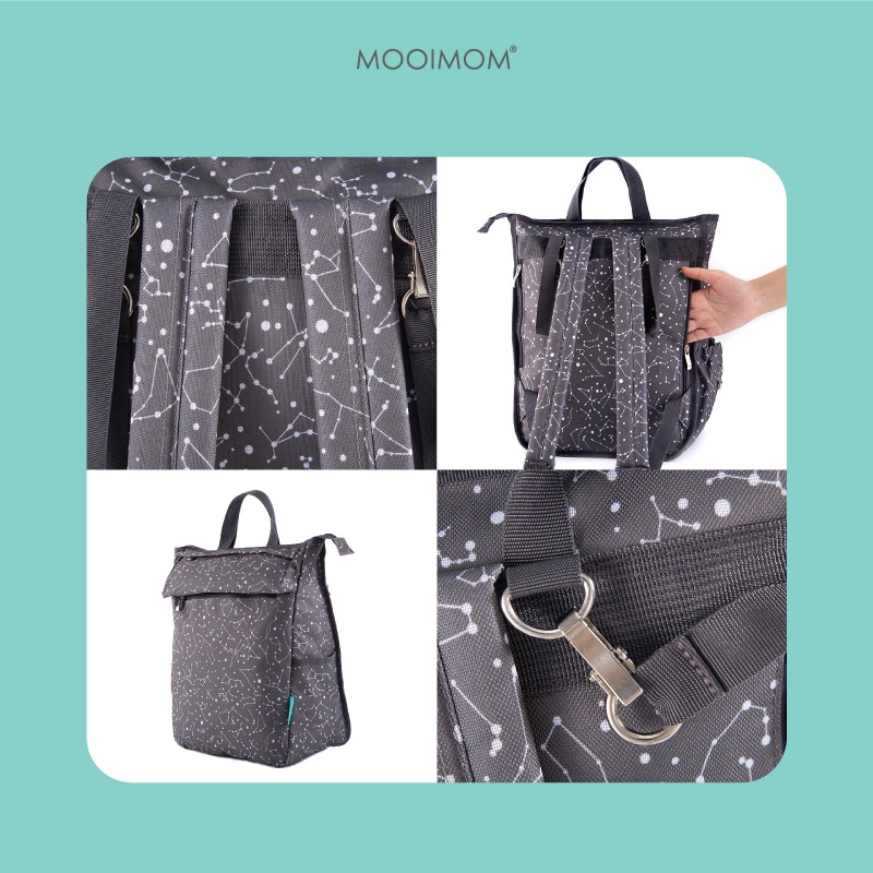 MOOIMOM STARLET UNISEX DIAPER BAG
