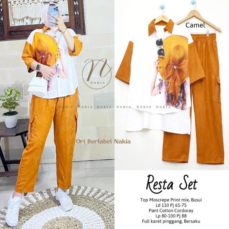 Setelan Celana Resta || RESTA SET || one Set RESTA || Realpict COD