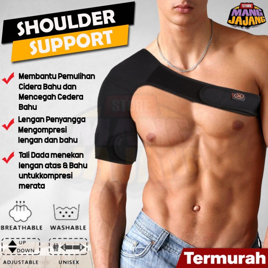 Deker Penyangga Bahu Shoulder Support Brace Pelindung Cedera Bahu