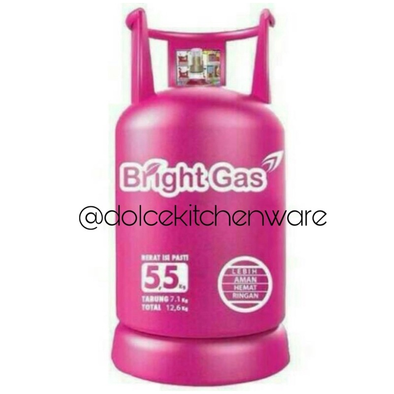 Tabung Gas Elpiji 5 kg + isi Bright Gas Pink