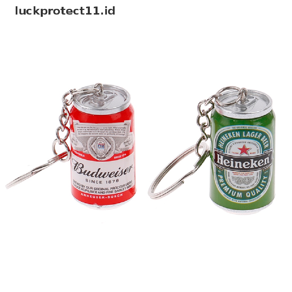 /Fashion Hot// Fashion// Simulasi Kaleng Bir Gantungan Kunci Beer Can Keyring Pasangan Keren Ransel Dekor.