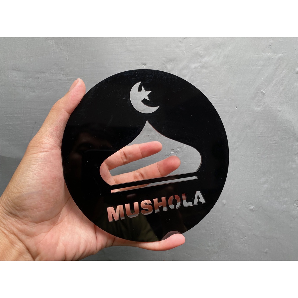 Tanda / Signate mushola bahan akriik