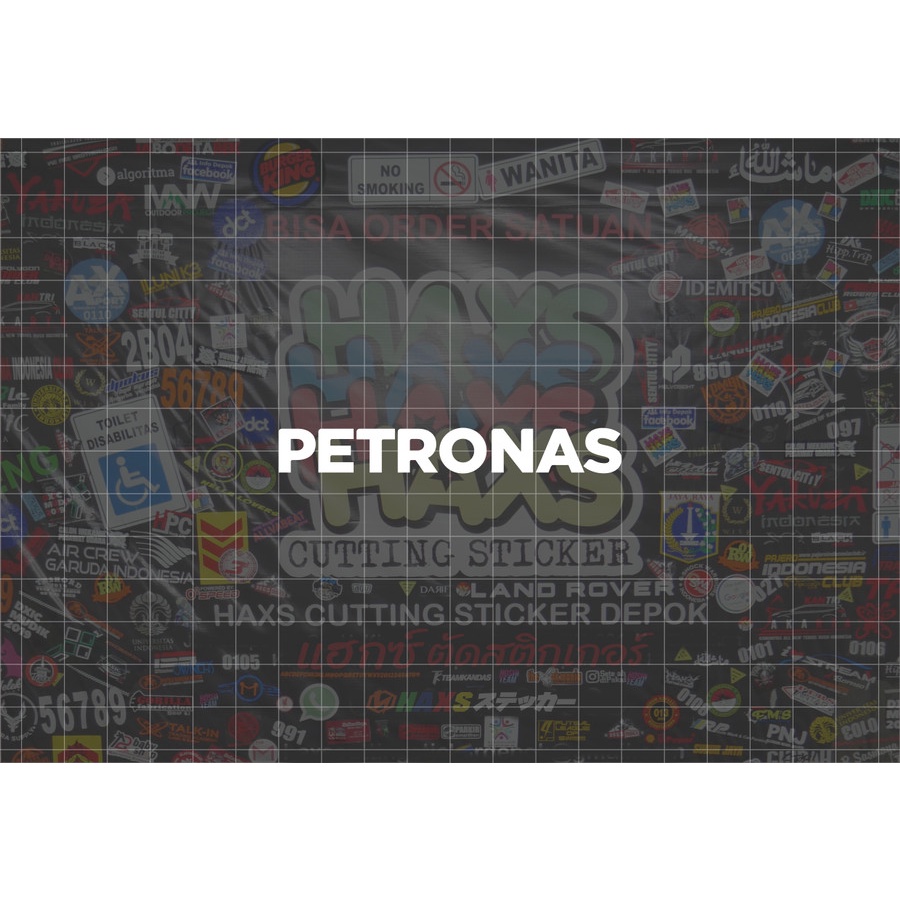 Cutting Sticker Logo Petronas Ukuran 8 Cm Untuk Motor Mobil V1