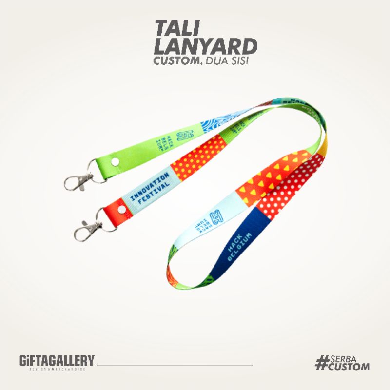 

TALI LANYARD TALI IDCARD CUSTOM DUA SISI 2Hari Jadi [Event/Festival/Seminar]