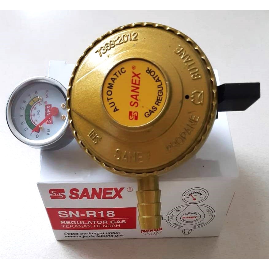 Regulator Gas Sanex SN-R18 Tekanan Rendah (Regulator Saja)