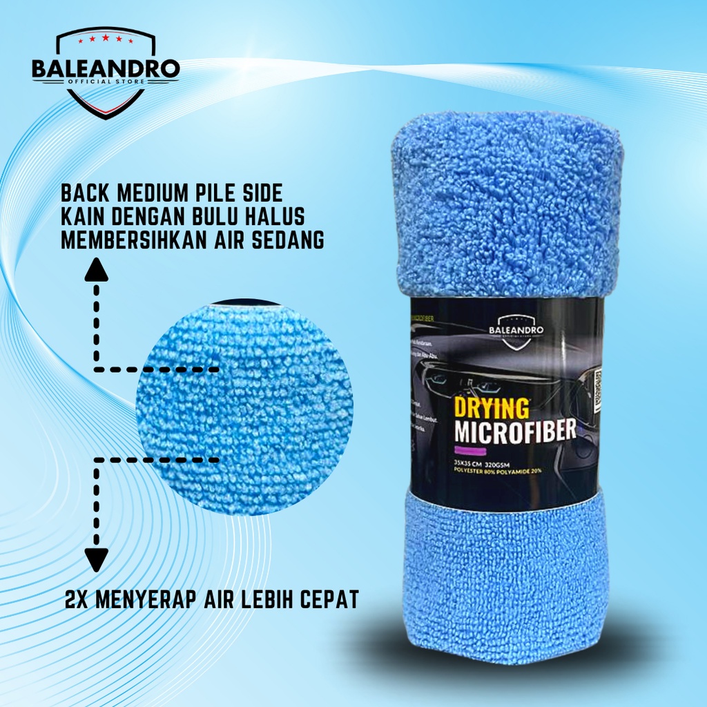 Kain Lap Drying Microfiber Lap Drying Microfiber, Microfiber Pengering Uk.35x35Cm