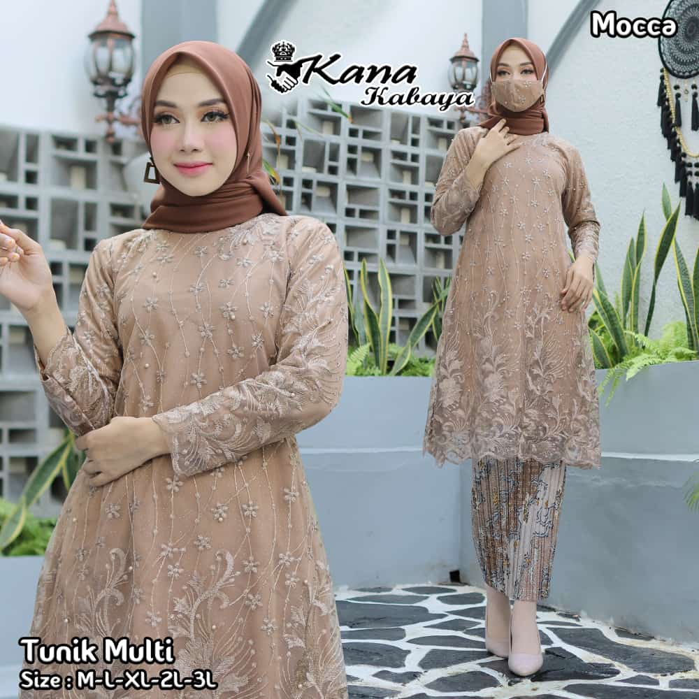 stelan / atasan kebaya tunik kebaya modren kebaya wisuda