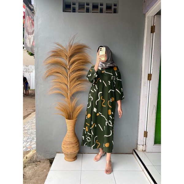 Daster Gamis Semata Kaki / Long Daster Lengan 3/4 Daster Semata Kaki Busui / Daster Murah