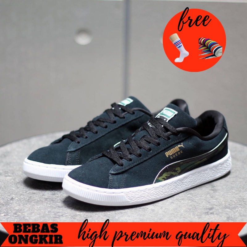 Sepatu Puma Suede Classic Army Quality High Premium