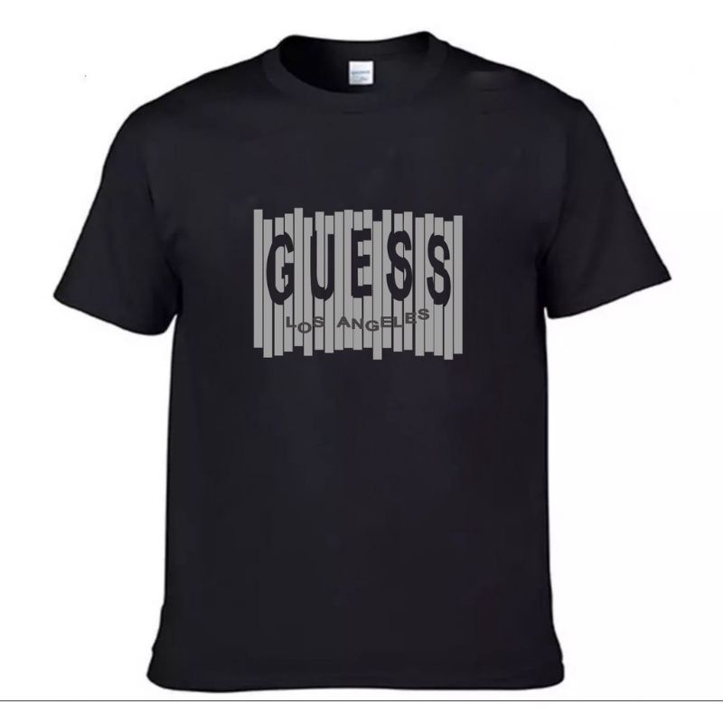 Kaos Pria Premium Brand Distro Baju COTTON COMBED 30S kaos pria wanita Tshirt Murah Keren Baju "GUESS LOS ANGELES"