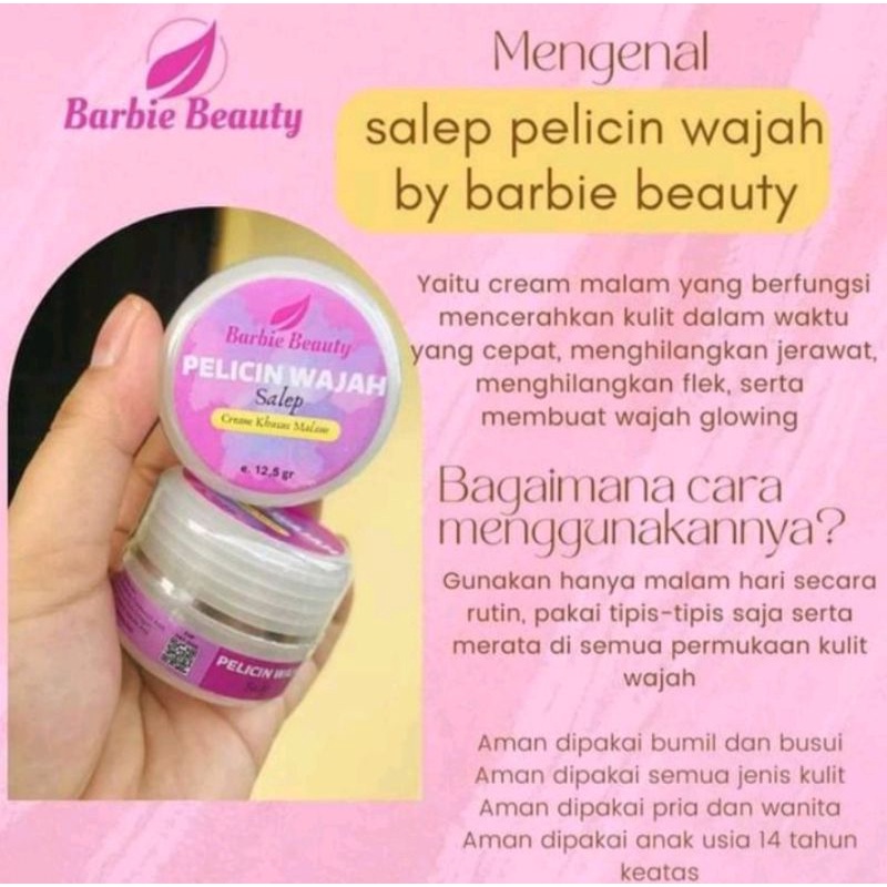 Barbie beauty pelicin wajah