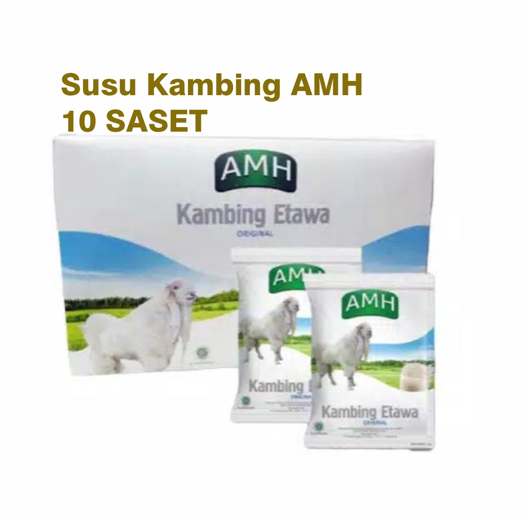 

Susu Kambing AMH Original - Susu Kambing Etawa - 10 Sacshet