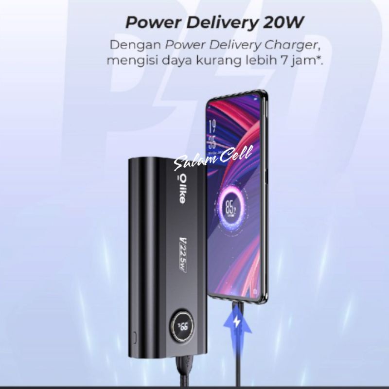 Power Bank Olike P6 20.000mAh PB Fast Charging Support VOOC Powerbank Originall Garansi Resmi