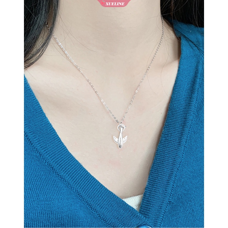 2pcs/set fashion Ocean52Hertz whale Pasangan Kalung Pasangan Rantai Kalung Pasangan Hadiah Hari Valentine Untuk her [ZXL]