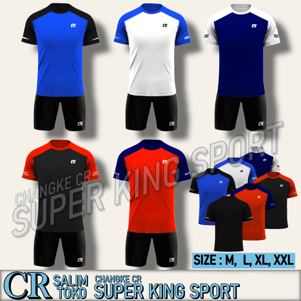 COD - BAJU SPORT TERBARU MULTI OLAHRAGA PRIA/WANITA 1 SET DAN ATASAN SIZE M L XL XXL Kaos Tim Kostum