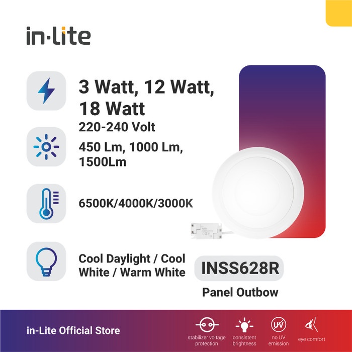 IN-LITE LAMPU PANEL OUTBOW INSS628R