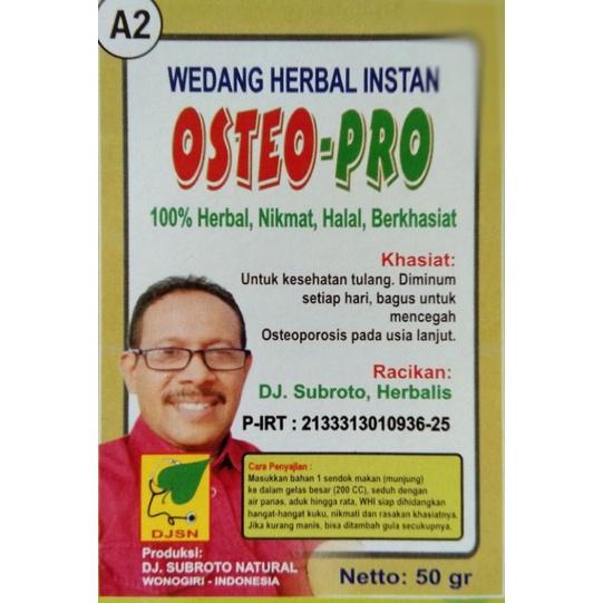 

WEDANG HERBAL INSTAN " OSTEO-PRO