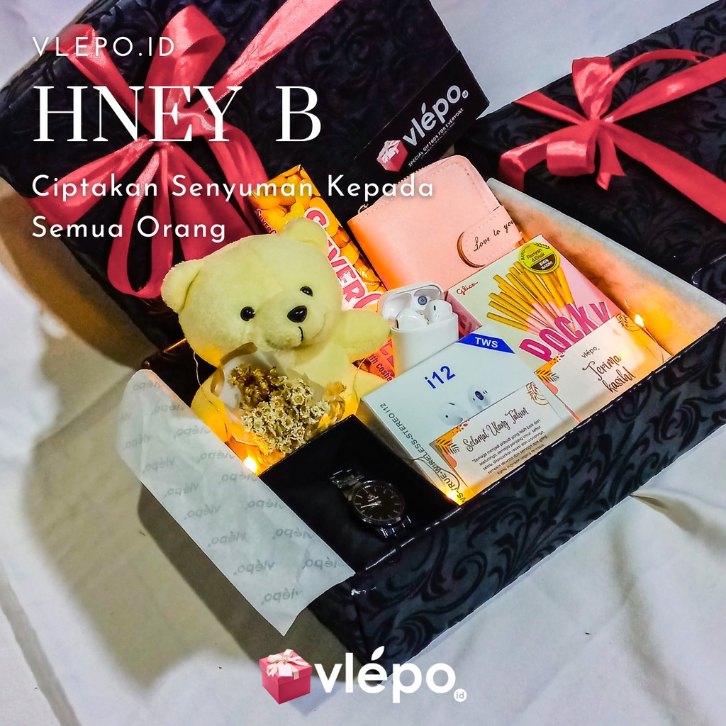 

(VLEPO HNEY B) Kado Special Cewek Kado Ulang Tahun Anniversary Hadiah Natal Hadiah Tahun Baru Kado Tahun Baru Hadiah Ulang Tahun Hampers Gift Box Hadiah Jam Tangan Dompet Parfum Kado Ulang Tahun Cewek Kado Boneka Hadiah Anniversary