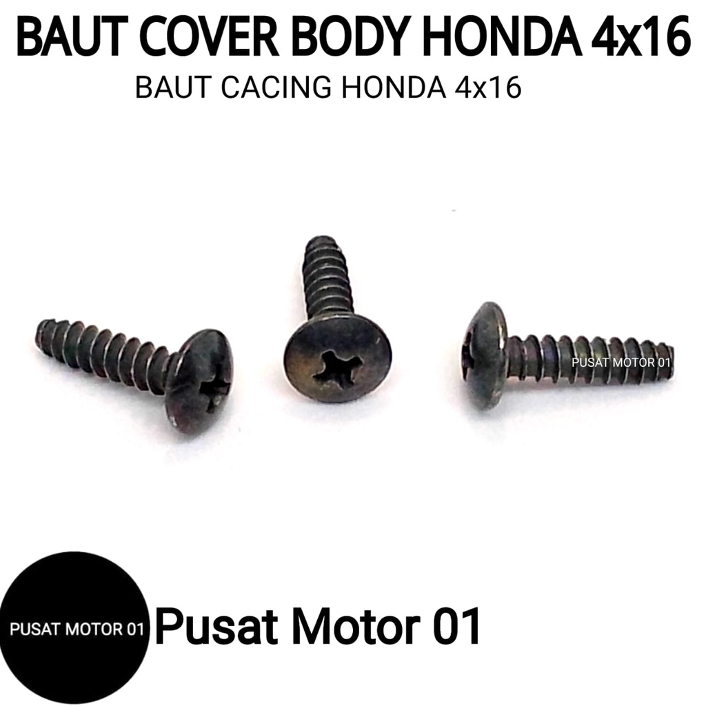Baut Body Honda 4x16 Baud Cacing Baut Cover Body 4x16 Baut Cacing Body Honda Motor Beat Scoopy Spacy Vario Bebek Matik Matic