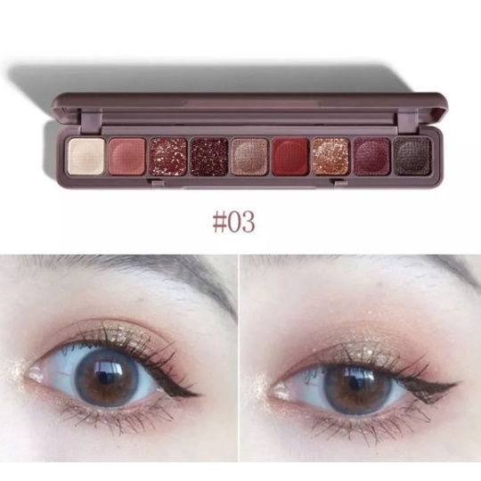 (UMU SUPPLIER) LAMEILA 9 COLORS SHIMMER EYESHADOW