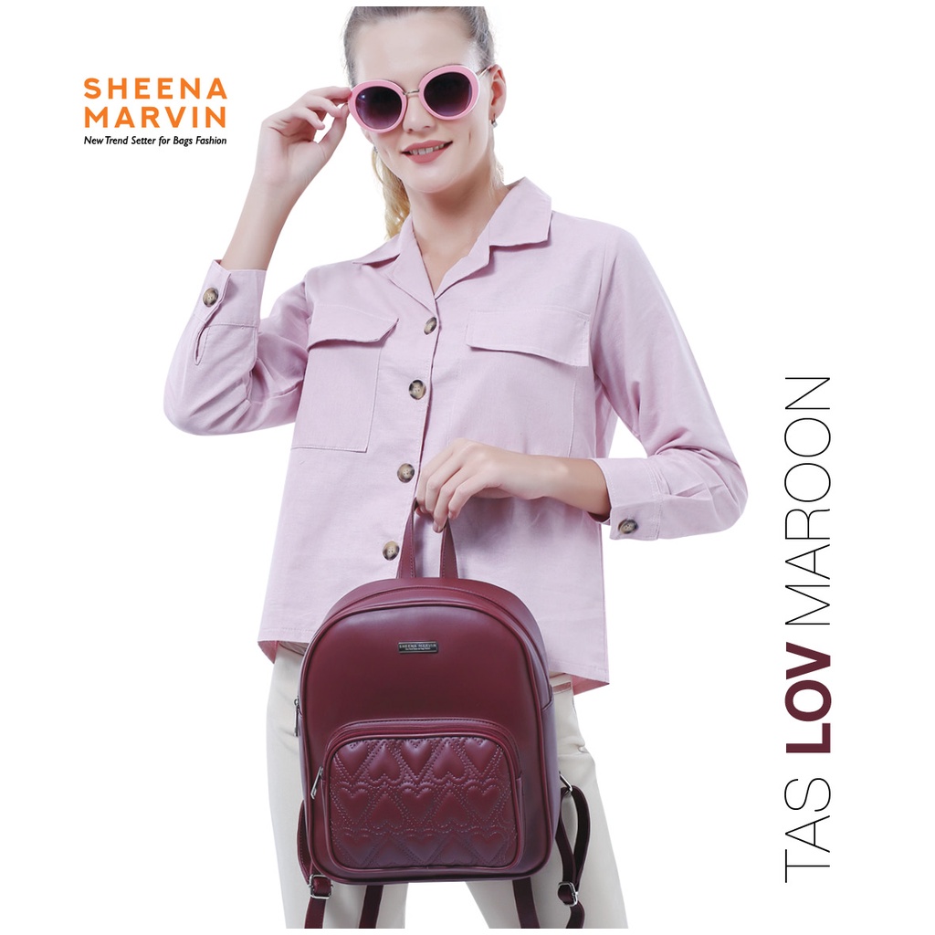 Sheena Marvin - Back Pack LOV MAROON