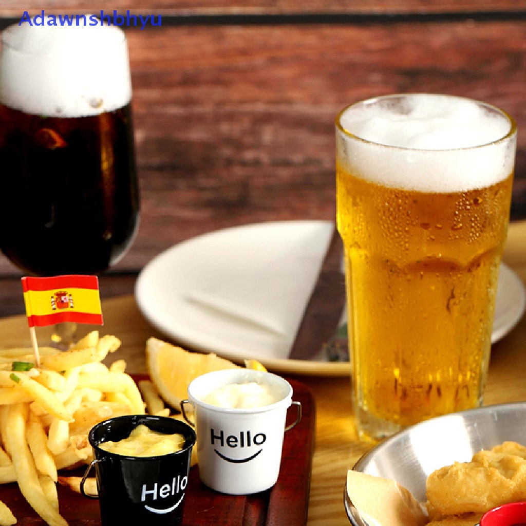 Adhyu Mini Hello Bucket American Sauce Bowl Western Steak Sauce DishTomato Sauce Cup ID