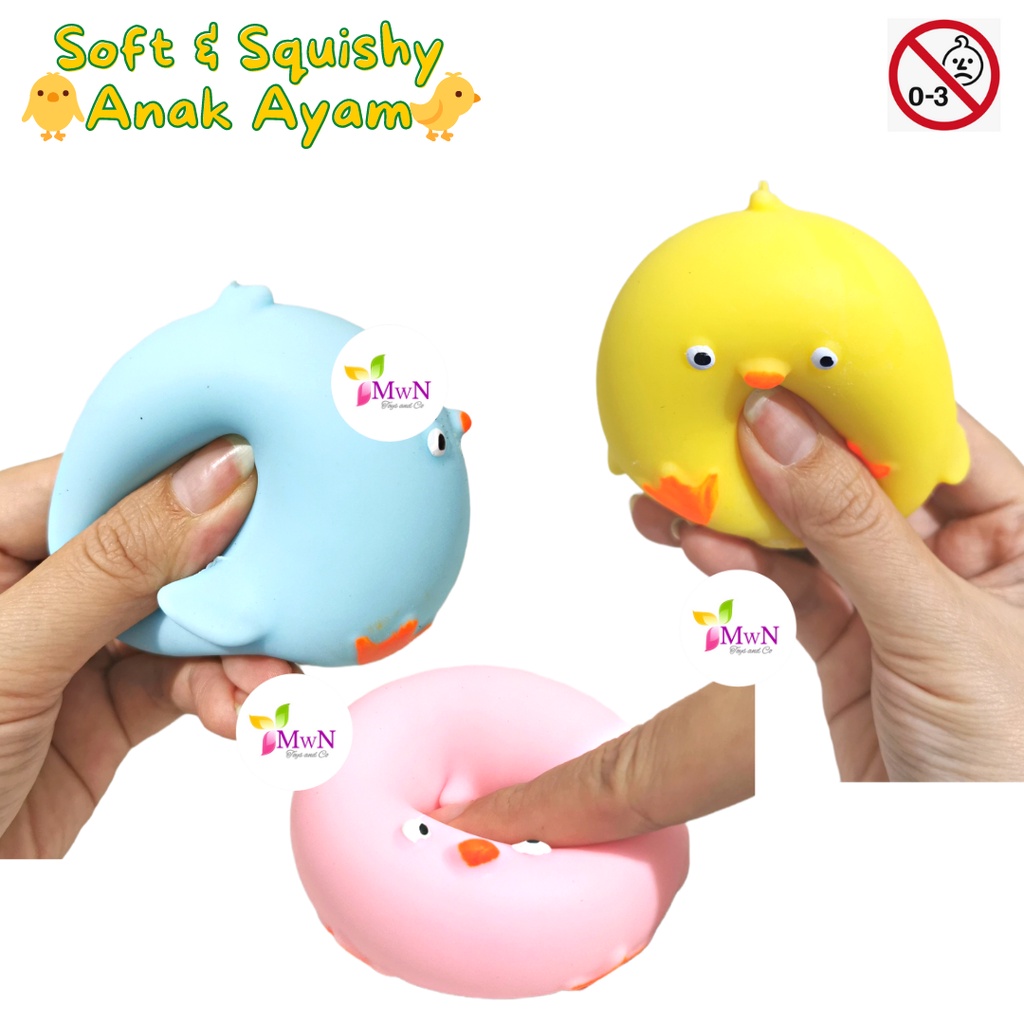 MWN Mainan Soft &amp; Squishy Bentuk Anak Ayam Anti stress