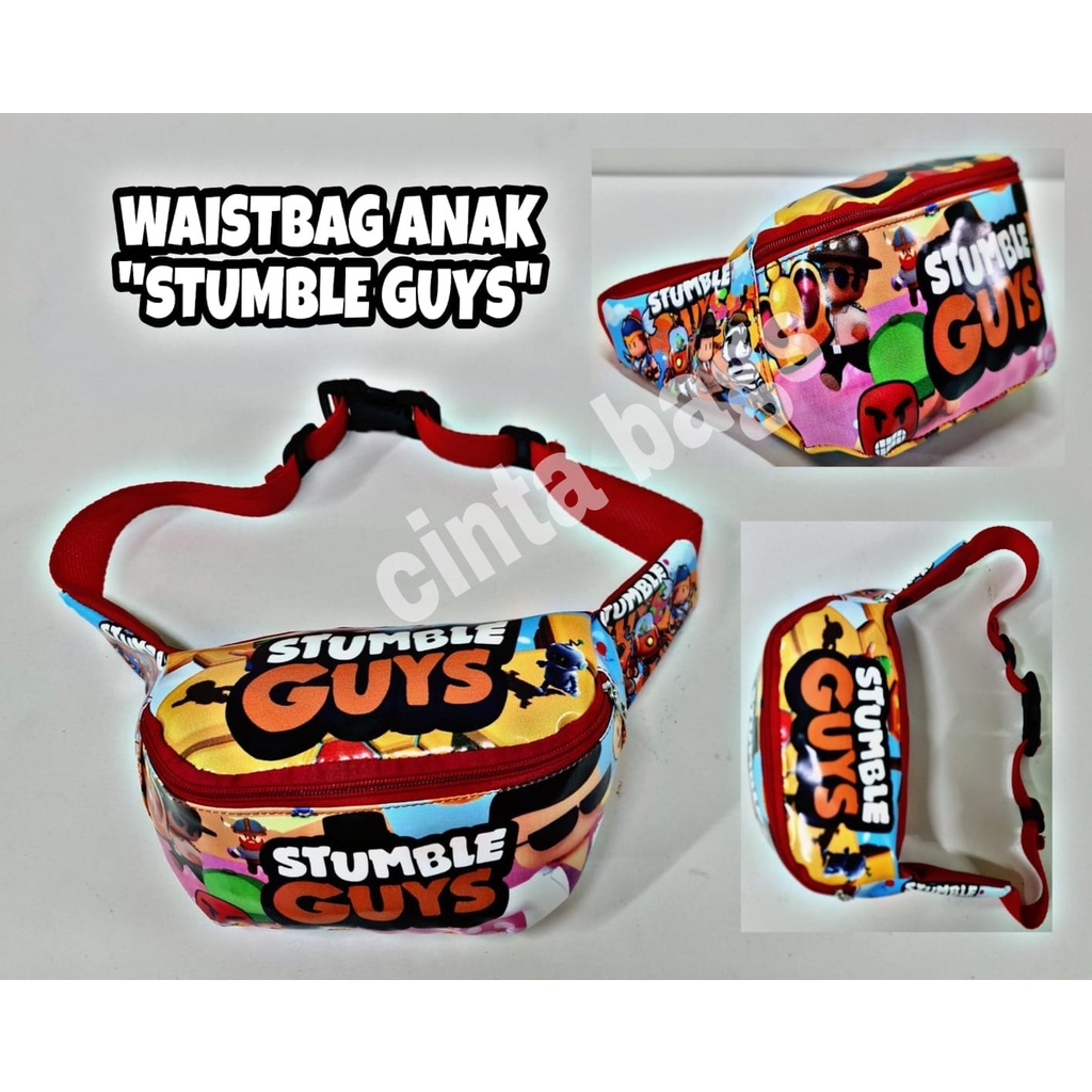 WAISTBAG ANAK KARAKTER STUMBLE GUYS WAISTBAG ANAK DENGAN KARAKTER MENARIK TAS WAISBAG ANAK TERBARU