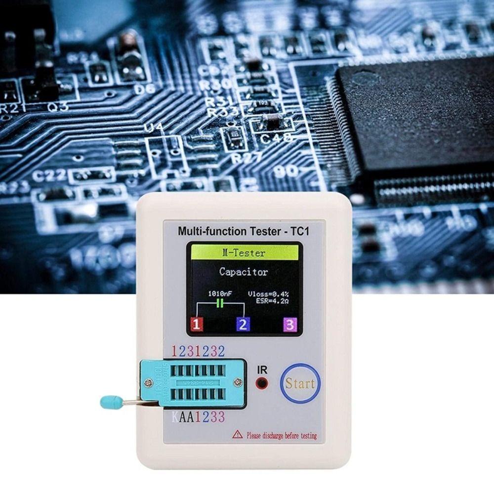 Lanfy Multi-meter Transistor Tester Backlight LCD Multifungsi 1.8 &quot;TFT Diode Triode Kapasitor