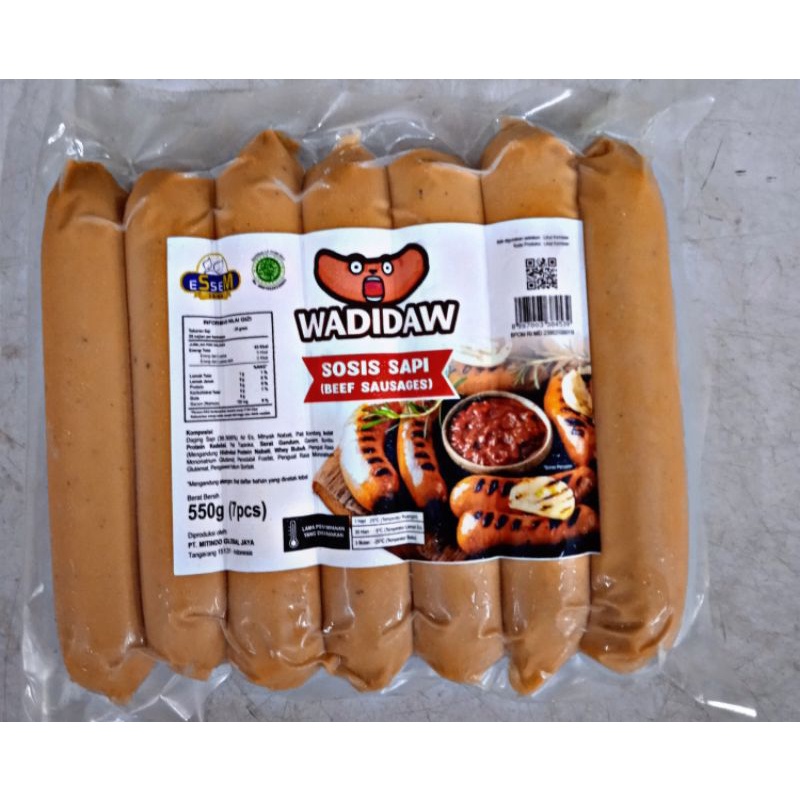

Wadidaw Sosis Bakar Jumbo isi 7pcs/550 gram