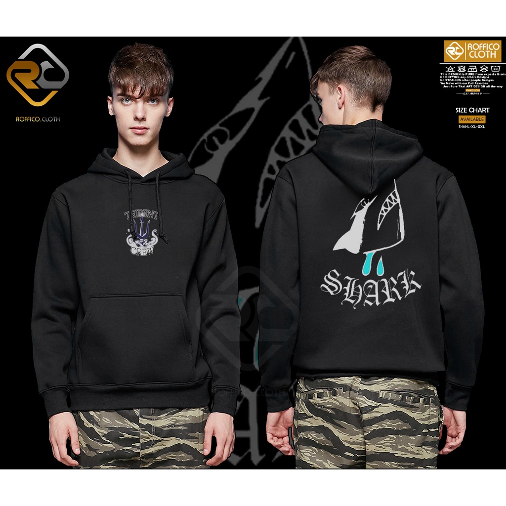 Hoodie Windbreaker WEBTOON TRIDENT CREW Jacket MANHWA TRIDENT SHARK VERSION