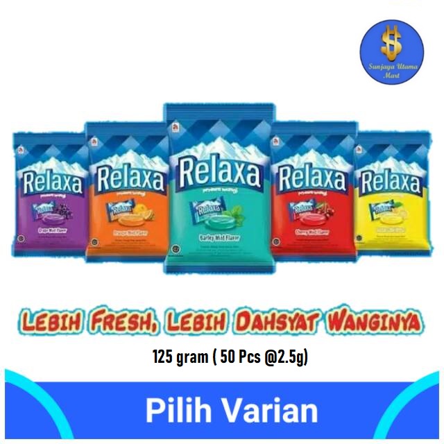 

Permen Relaxa 125 gram(50 pcs) All Variant-Relaxa Permen Wangi