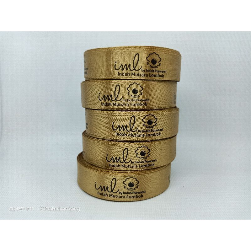 

Pita label hias satin