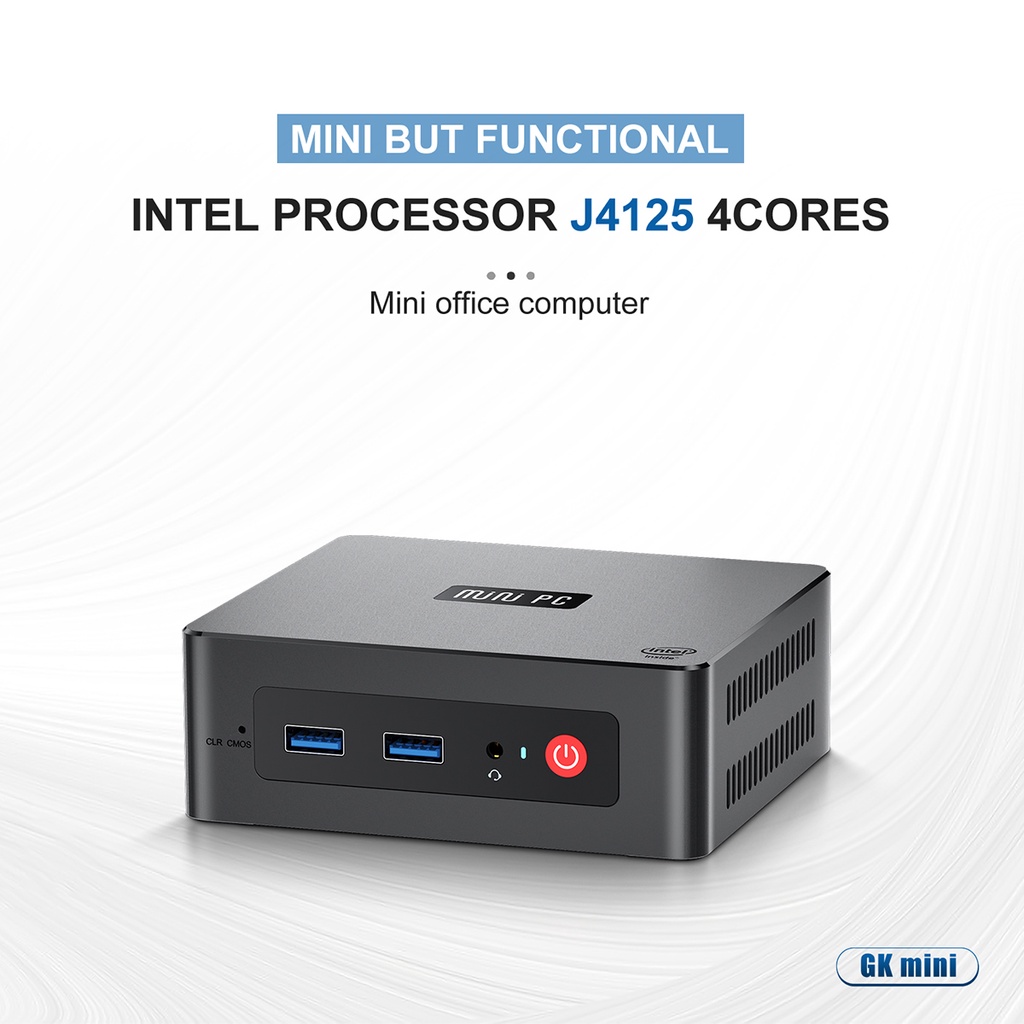 Mini Pc Beelink GKmini 8/128GB SSD J4125 Intel Gemini Lake Windows 11 Pro