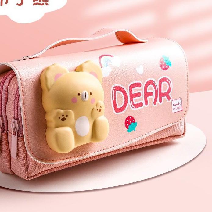 

Segera Miliki kotak pensil 3d timbul squishy lucu/tempat pensil***