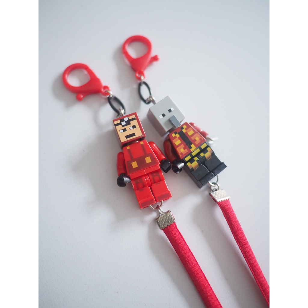 Tali masker strap masker anak minecraft red