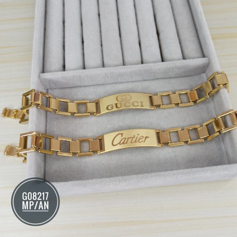 Gelang Fashion Rantai Plat Branded G08217