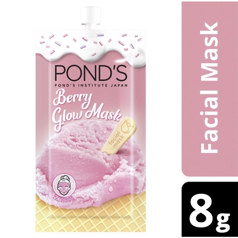 Pond's Berry Glow Facial Mask 8G