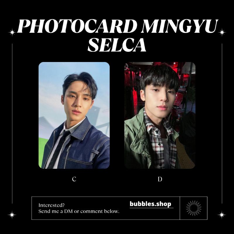 PHOTOCARD UNOFFICIAL MINGYU SEVENTEEN SELCA