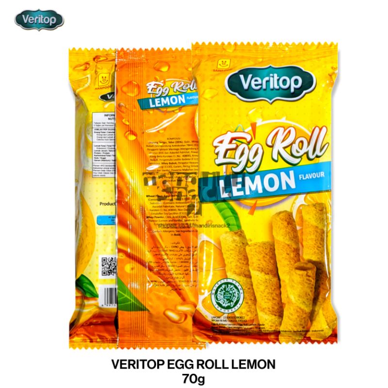 

VERITOP WAFER ROLL EGG ROLL LEMON