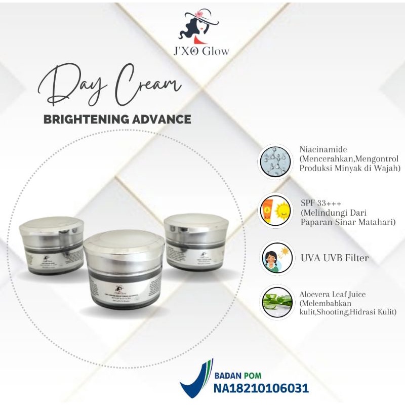 Day Cream Whitening ECER J'XO Glow