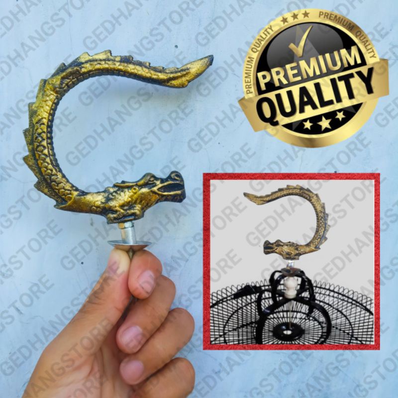cantolan gantungan pion kandang sangkar burung motif naga cat antik