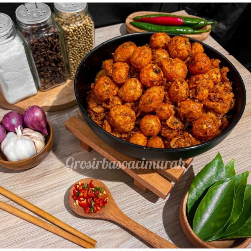 

Cimol goreng emplod pedas endog.cimol kering pedas daun jeruk dan asin 200gr