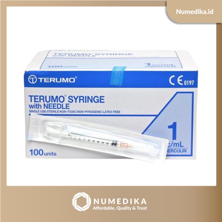 Disposable Syringe With Needle Terumo 1 CC Tuberculin / Spuit 1 CC