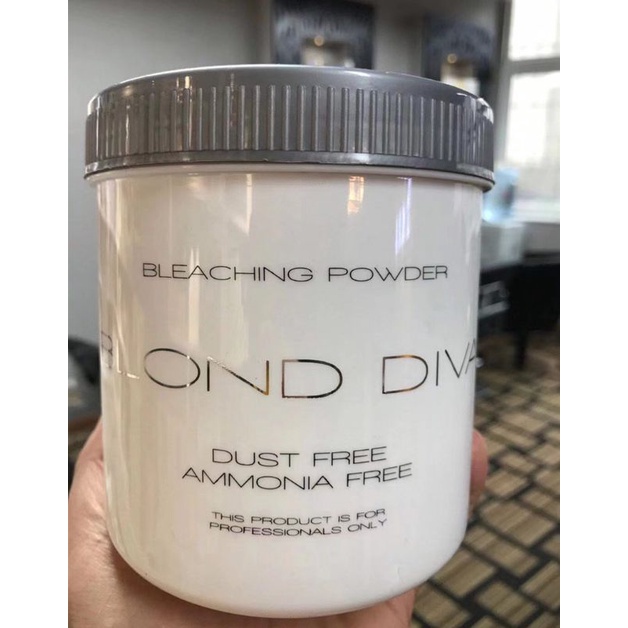 (BISA COD) bleaching rambut Blond DIVA grade A Level 9-10 pot 500GR south KOREA Putih Blonde Original Promo